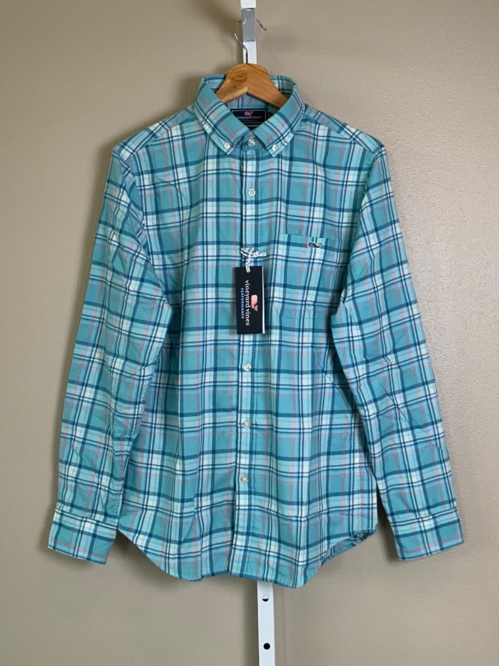 Vineyard Vines Loblolly Plaid Performance Flannel Slim Fit Tucker Oxford Shirt